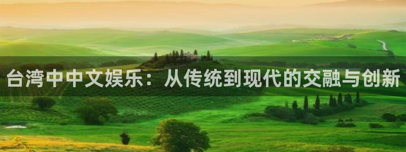壹号娱乐代理：台湾中中文娱乐：从传统到现代的交融与创新